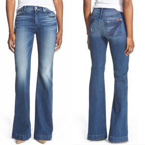 7 For All Mankind Dojo Wide Leg  Tailor less Jeans